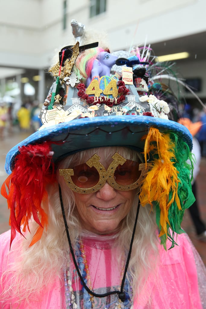 This lady's 2013 hat looks pretty wild.