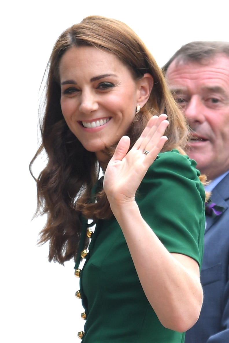 kate middleton green dress 2019 Olive Green Shiny Elastic Satin High Low Slit Bridesmaid Dresses, CB0249 main image 1