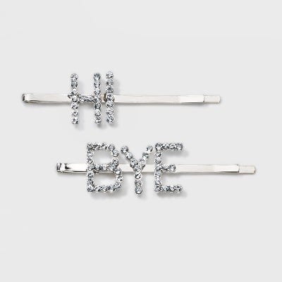 Wild Fable "Yes" and "No" Metal Bobby Pins