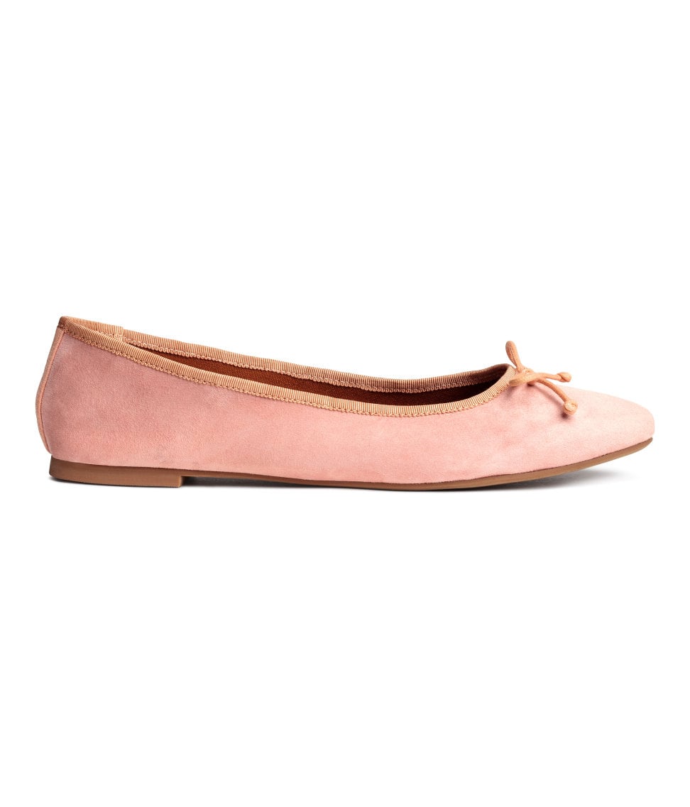 H\u0026M Suede Ballet Pumps | These Are the 