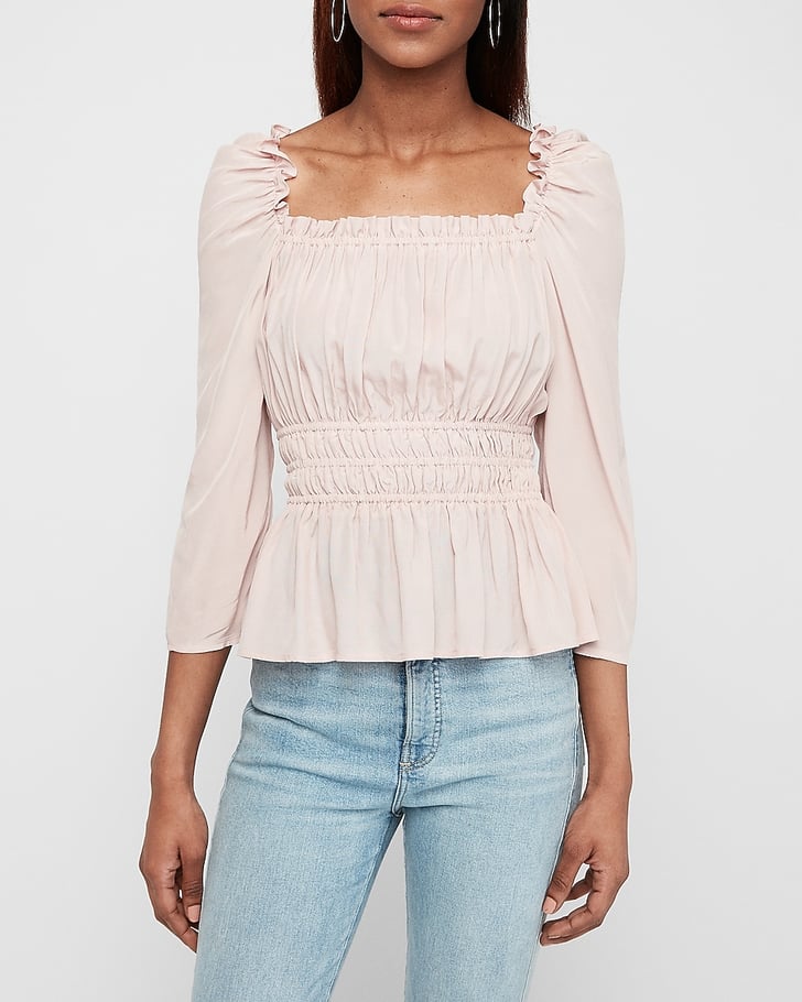 Smocked Puff-Sleeve Top | Best New Arrivals From Express April 2020 ...