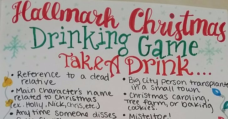Hallmark Christmas Movie Drinking Game POPSUGAR Family