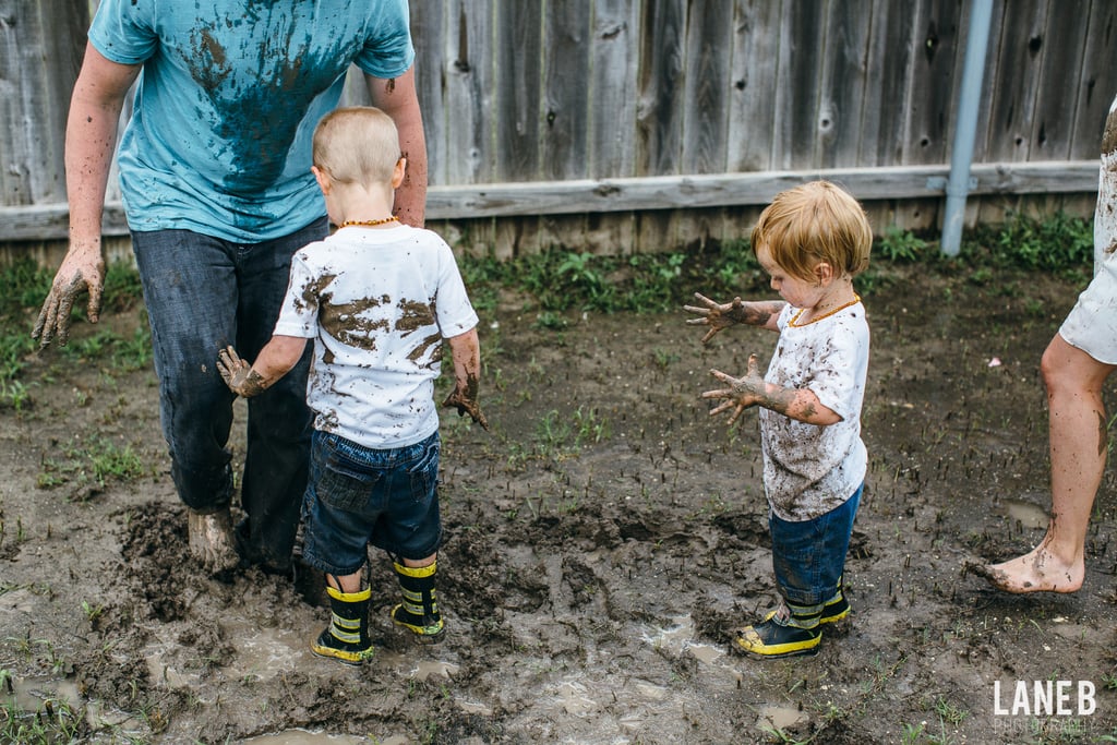 Mud Fight Maternity Shoot