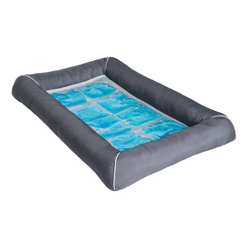 Pet Therapeutics Grey TheraCool Cooling Gel Pet Bed