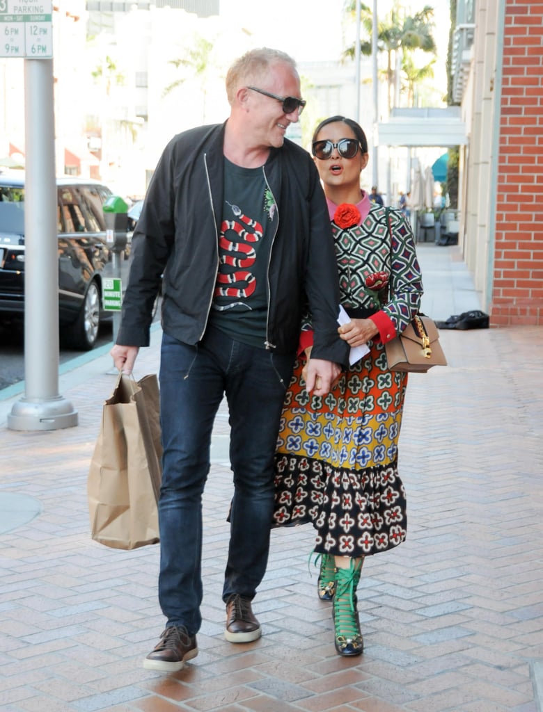 Salma Hayek's Gucci Dress August 2016