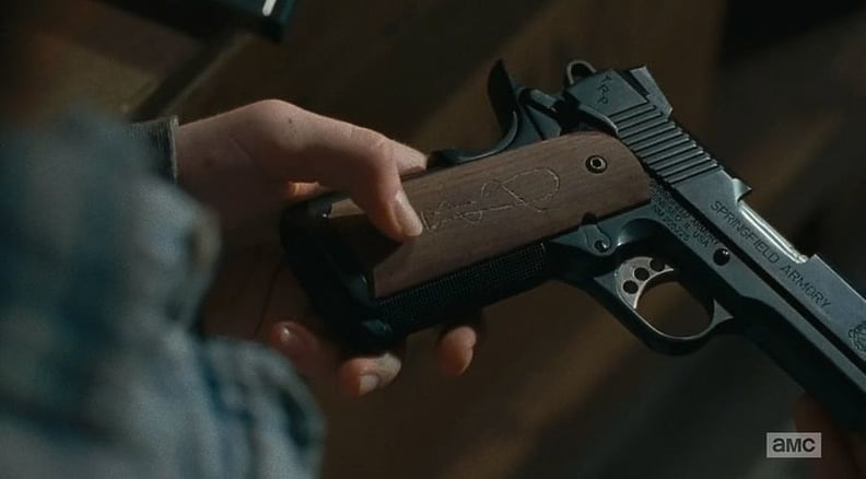 Carl Finds Negan's Gun