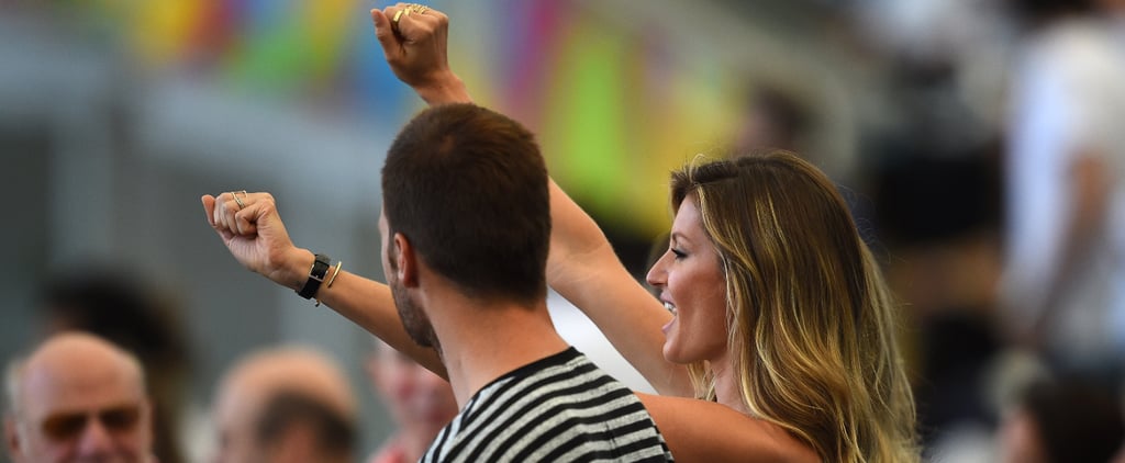 Gisele Bundchen and Tom Brady at the World Cup Final 2014