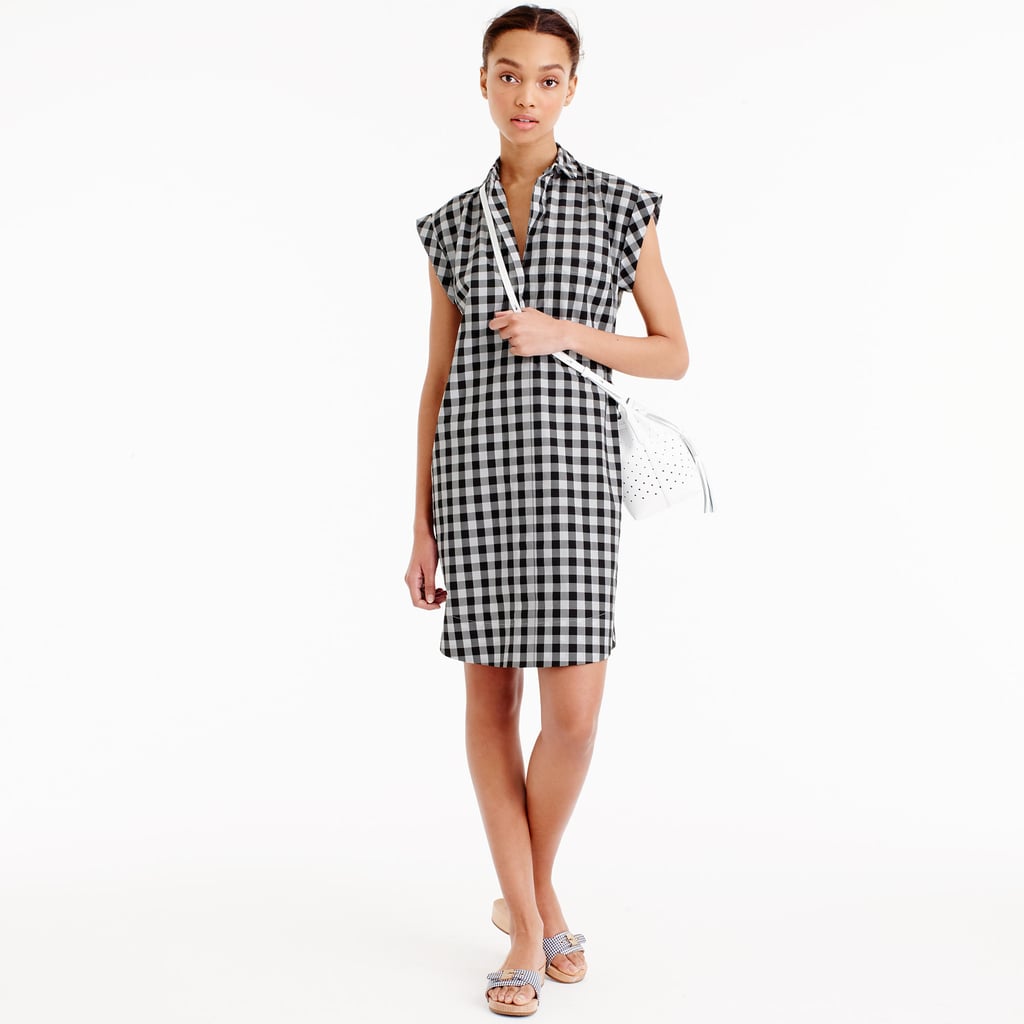 J.Crew Classic ShortSleeve Shirtdress in Gingham (118) Best
