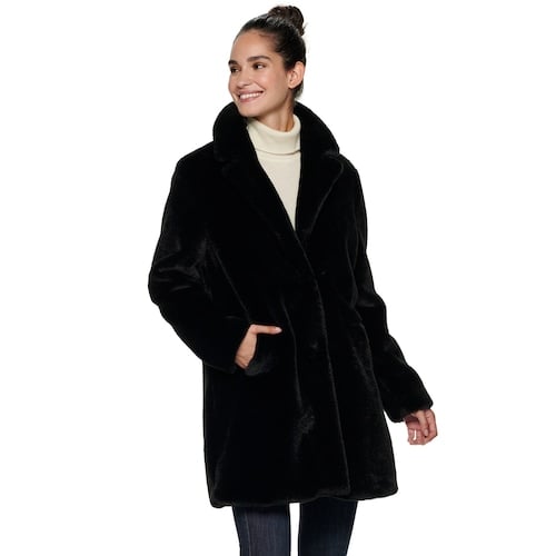 Sebby Collection Heavyweight Faux-Fur Coat | Black Friday Cyber Monday ...