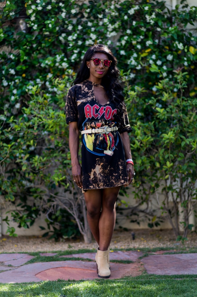 T shirt dress with ankle boots clearance
