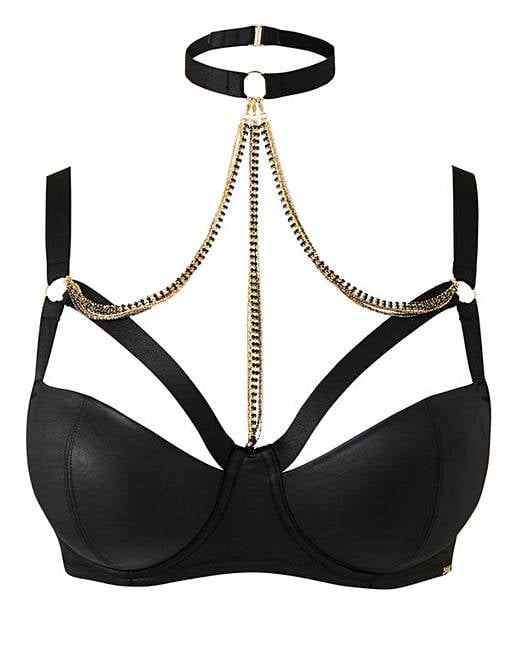 Figleaves Curve Warrior Chain Strapping Balcony Bra