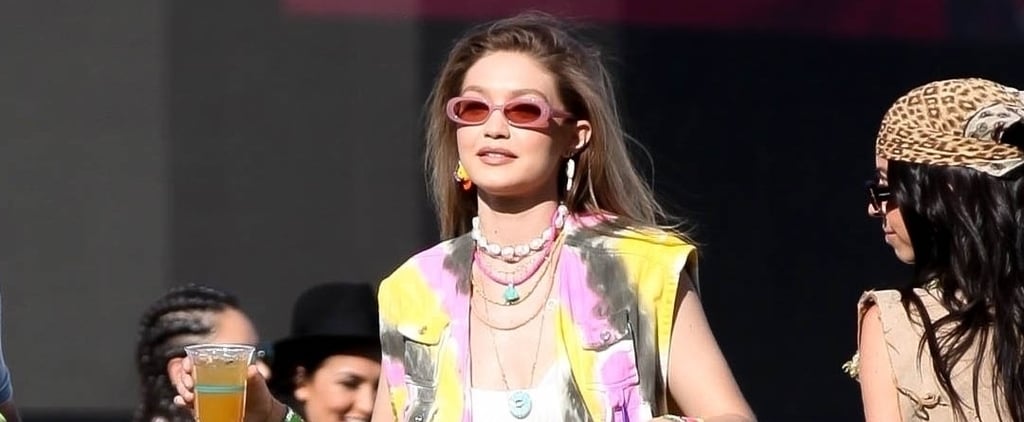 Gigi Hadid Tie-Dye Vest at Coachella 2019