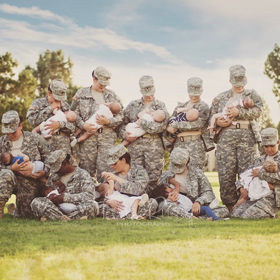 Military Moms Breastfeeding in Uniform