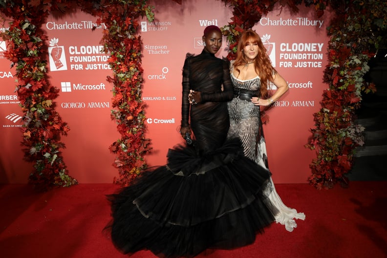 Jodie Turner-Smith and Charlotte Tilbury at the 2022 Clooney Foundation's Albie Awards