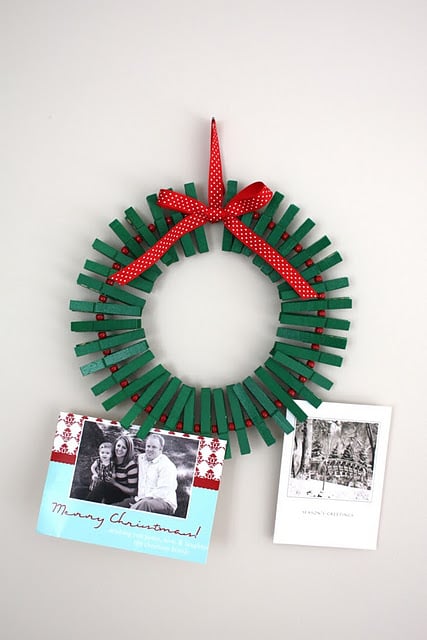 Holiday Card Wreath