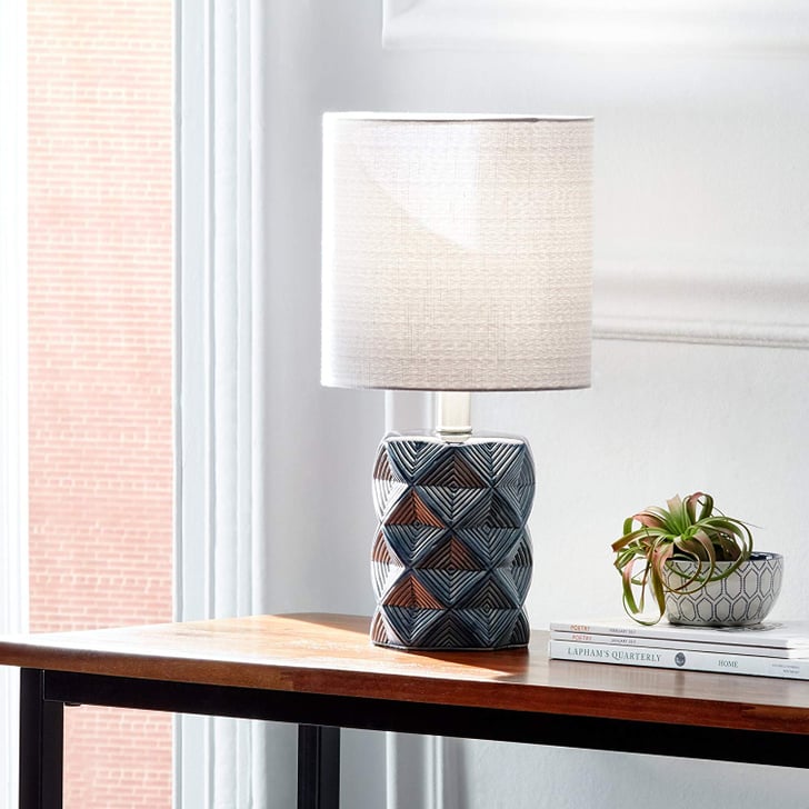 Rivet Geo Modern Black Ceramic Living Room Table Desk Lamp Best Table