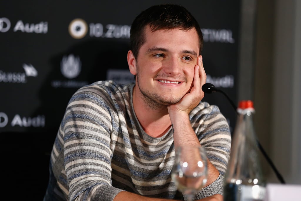 Josh Hutcherson flashed a smile on Saturday during a press conference for Escobar: Paradise Lost at the Zurich Film Festival.