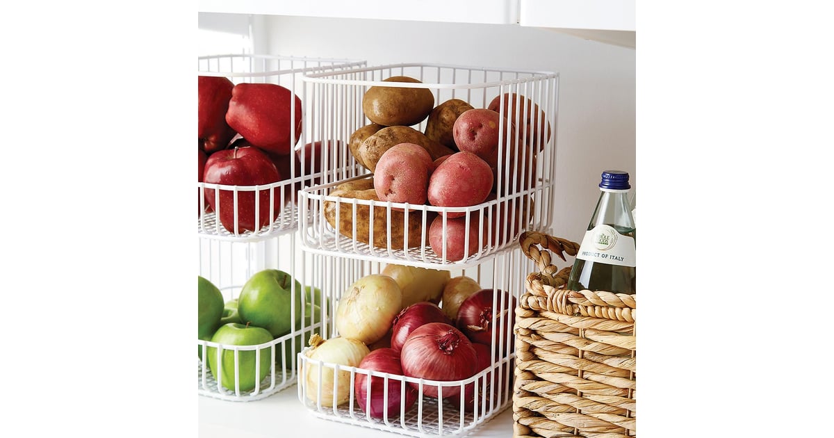 Container Store Scala Steel Wire Stackable Baskets Ways to Organize
