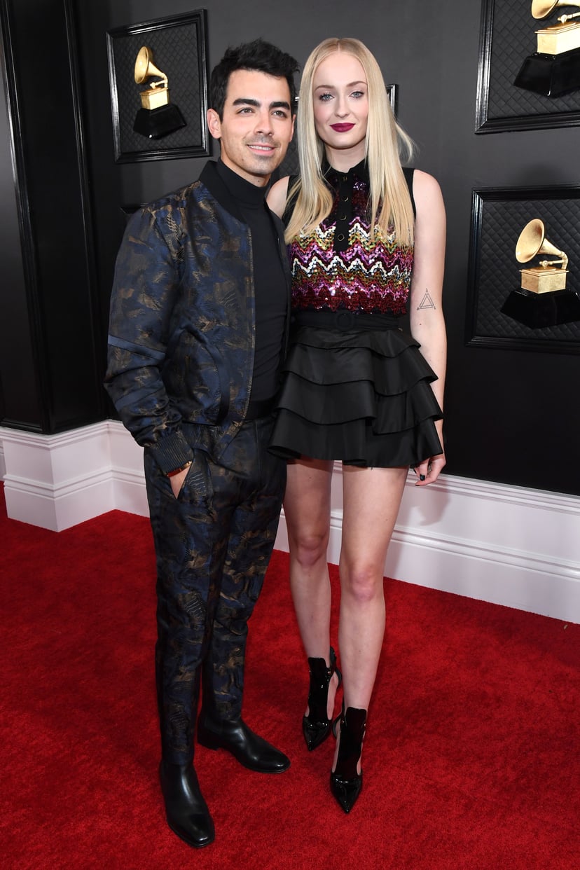 LOS ANGELES, CALIFORNIA - JANUARY 26: Joe Jonas and  Sophie Turner attend the 62nd Annual GRAMMY Awards at STAPLES Center on January 26, 2020 in Los Angeles, California. (Photo by Kevin Mazur/Getty Images for The Recording Academy)