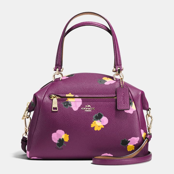 Prairie satchel with painted floral box print clearance