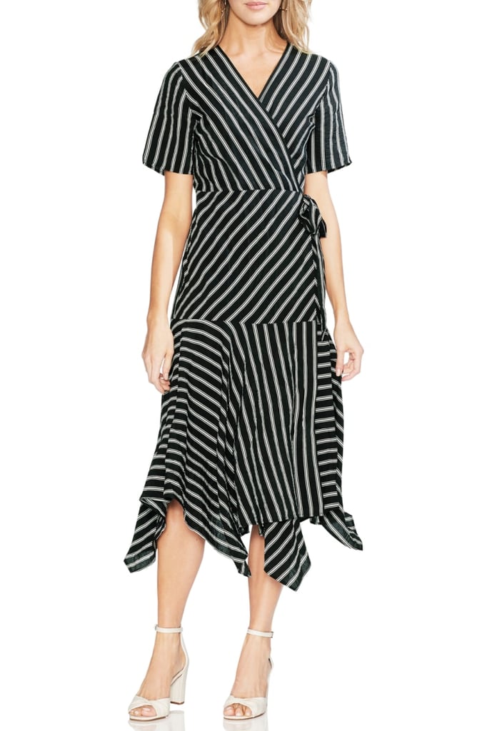 Vince Camuto Playful Stripe Wrap Dress