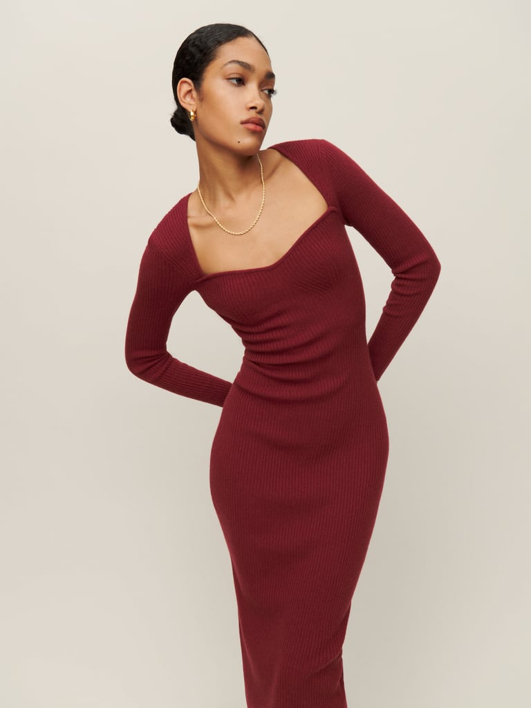 Reformation Tenore Cashmere Sweater Dress Shop BusinessCasual Style