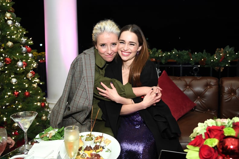 Emma Thompson and Emilia Clarke at the Last Christmas Premiere