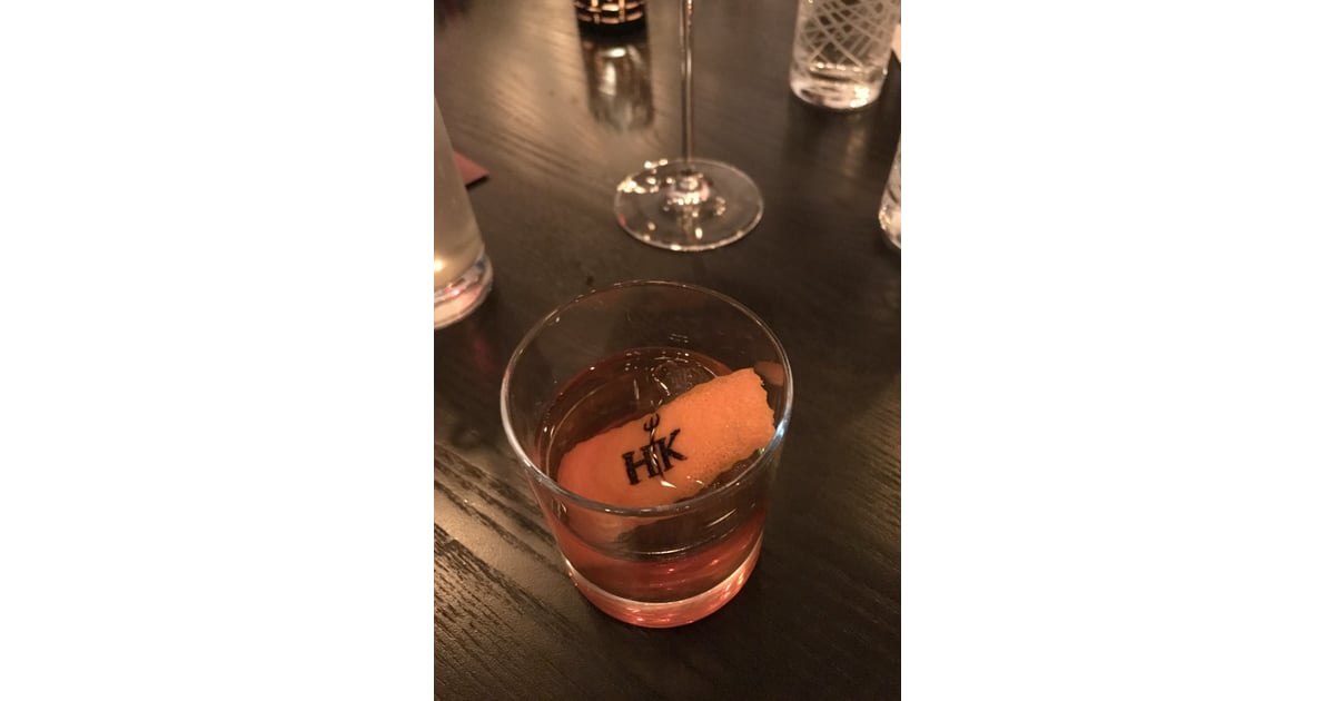 There are pitchforks everywhere . . . even on the cocktail garnishes