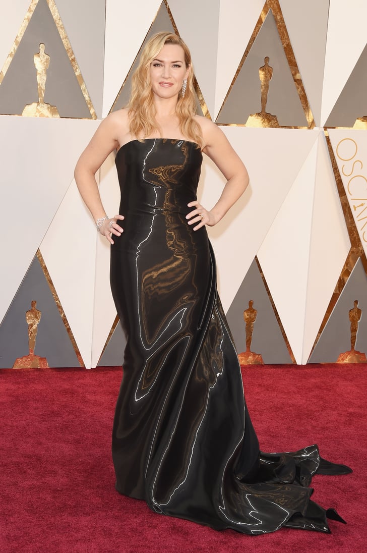 Kate Winslet Oscars Red Carpet Dresses 2016 POPSUGAR Fashion Photo 4