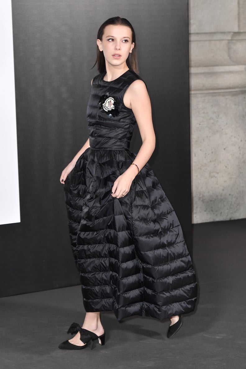 Millie Bobby Brown at a Moncler Genius Event During 2018 Milan Fashion Week