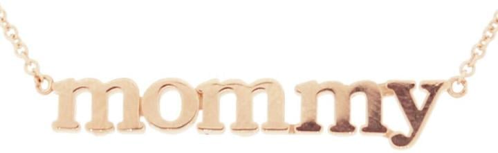Jennifer Meyer "Mommy" Necklace - Rose Gold ($850)