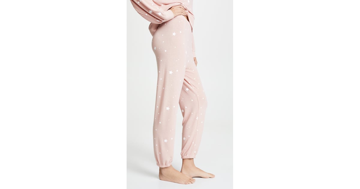 Hailey Baldwin Pink Sweatpants With Dog