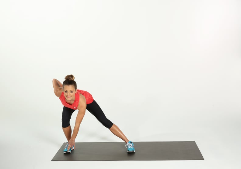 Pulsing Right Side Lunges