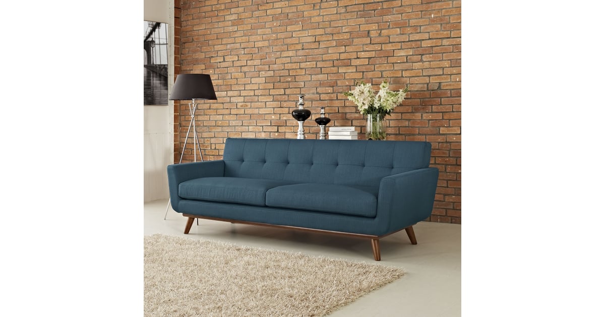 modway engage leather sofa