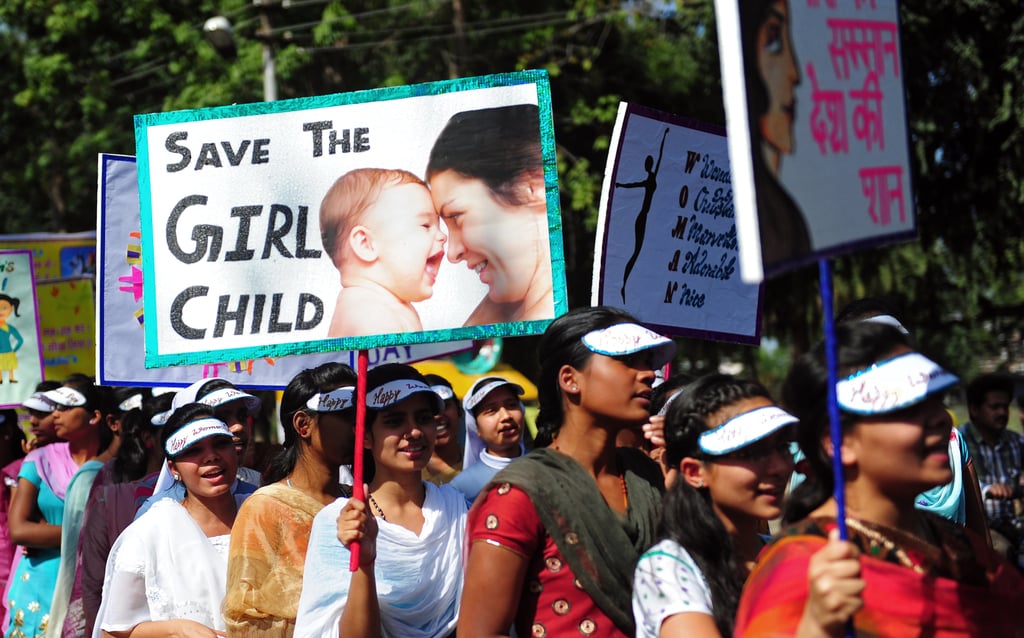 Activists joined together for a rally in Allahabad, India.