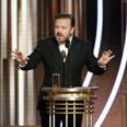Ricky Gervais Skewered Hollywood in His Golden Globes Monologue — Watch It Now