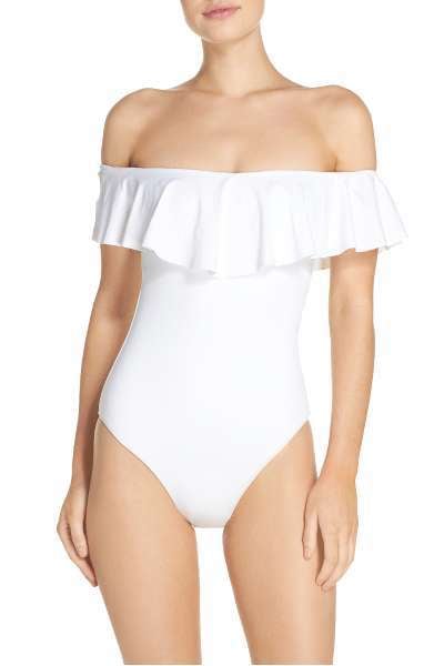 Trina Turk Women's Off-the-Shoulder One-Piece