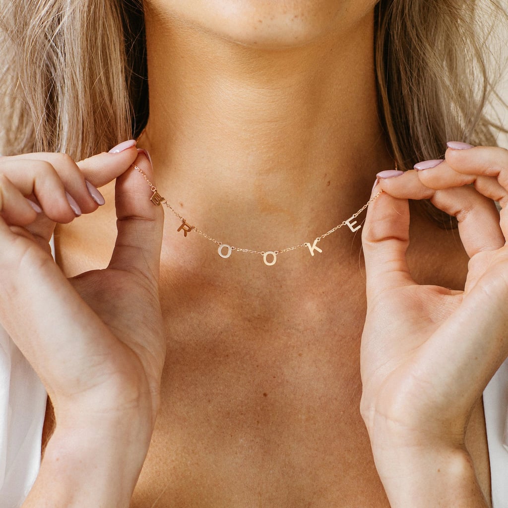 A Personalized Necklace: Letter Necklace by Caitlyn Minimalist