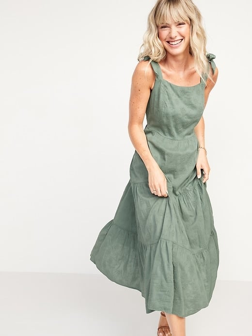 old navy green dress