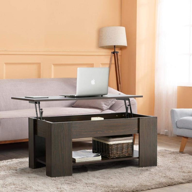 Yaheetech Adjustable Lift-Top Coffee Table