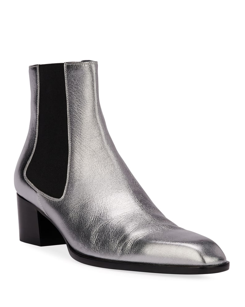 Tom Ford Metallic Pull-On Booties