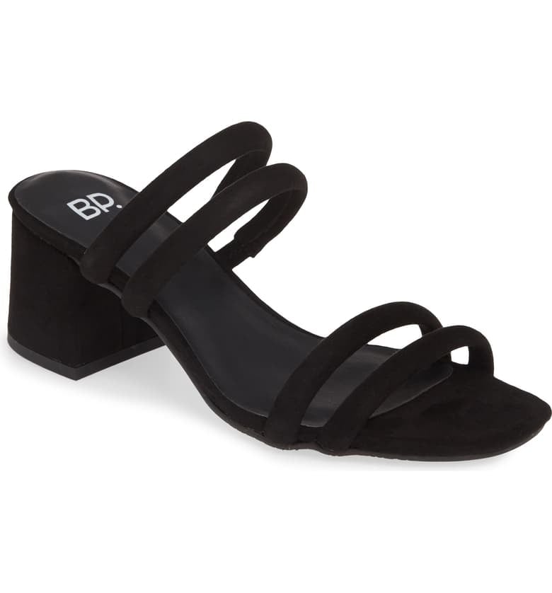 BP. Lucia Block Heel Slide Sandals
