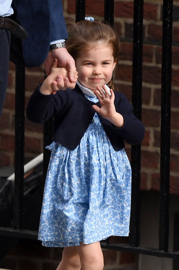 Pictures of Princess Charlotte Waving