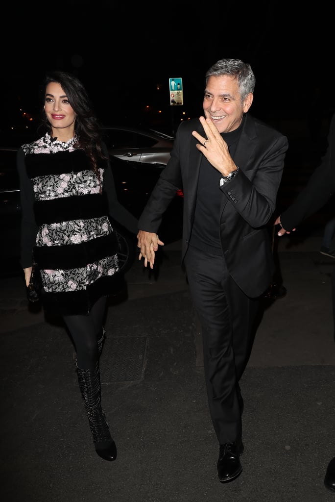 George and Amal Clooney Out in Paris February 2017