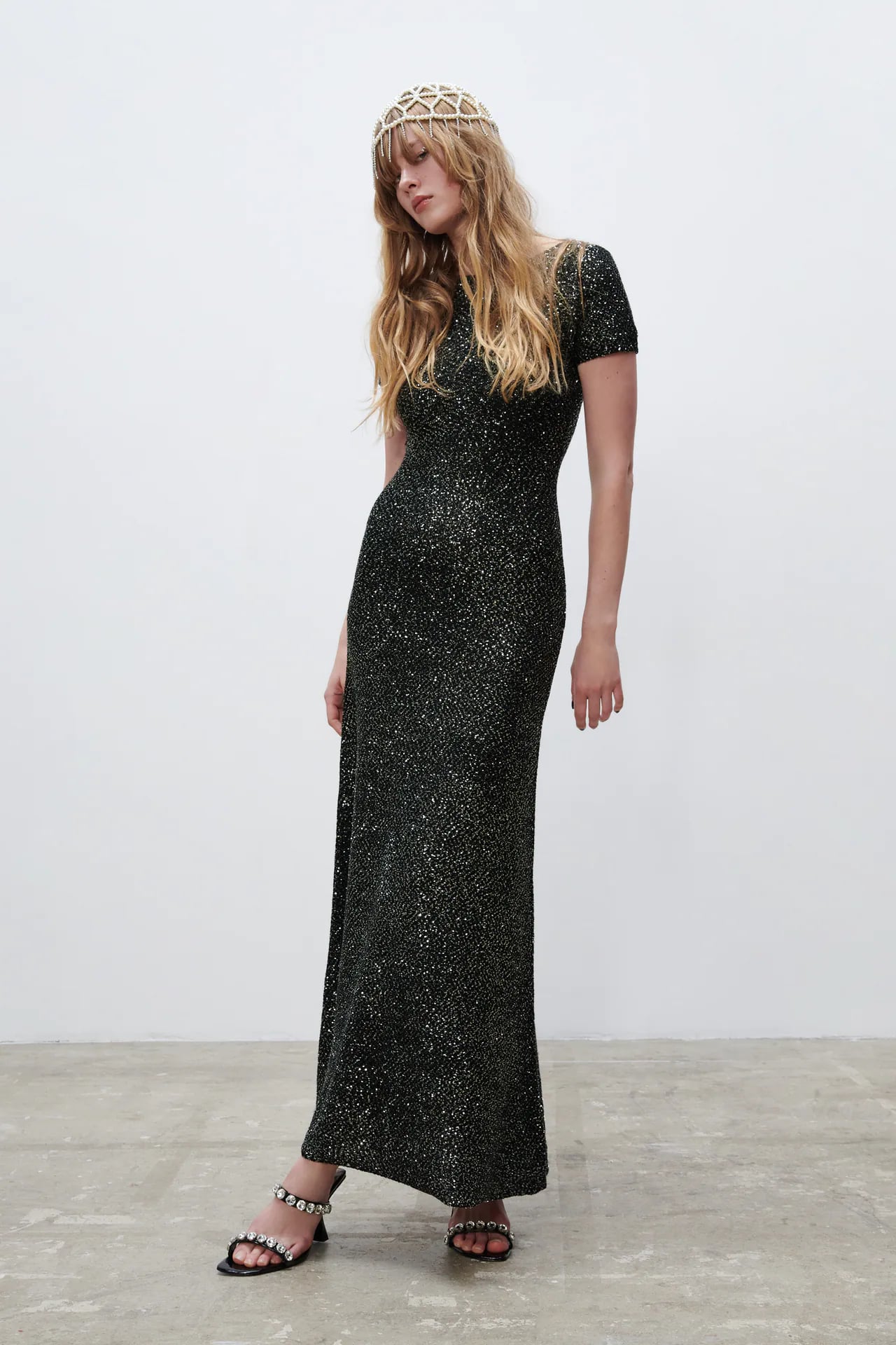 Dress: Sequin Knit Dress ...