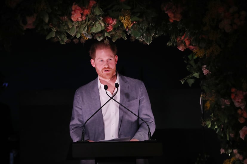 LONDON, ENGLAND - JANUARY 19:  The Duke of Sussex makes a speech as Sentebale held an event on January 19, 2020, hosted by The Caring Foundation, to raise funds for Sentebale's vital work supporting young people affected by HIV in southern Africa, in Lond