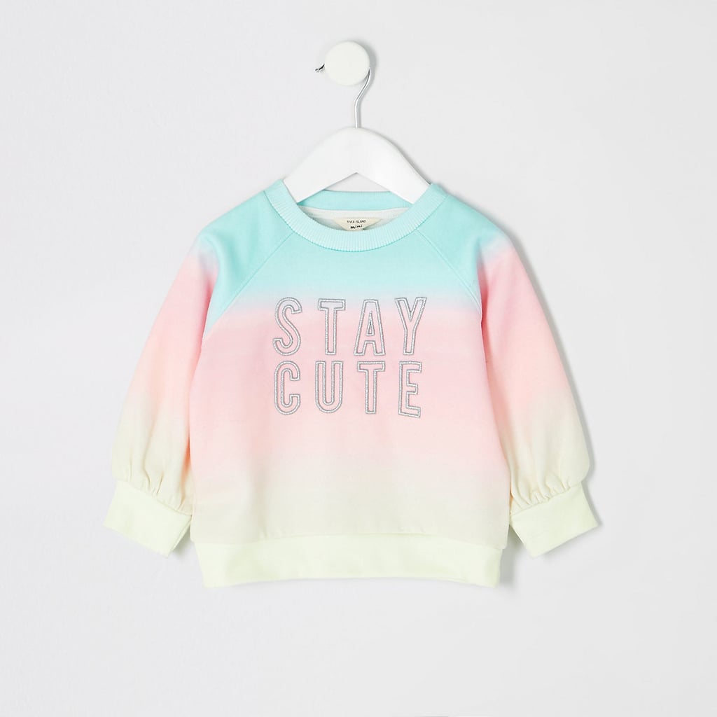 River Island Mini Blue Tie Dye Sweatshirt