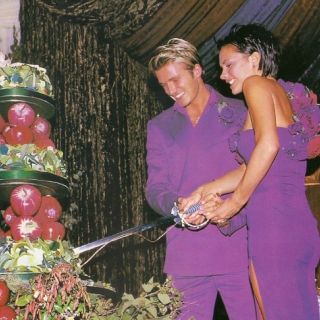 Victoria Beckham shared this #TBT photo for her and David Beckham's 15-year wedding anniversary.
Source: Instagram user victoriabeckham