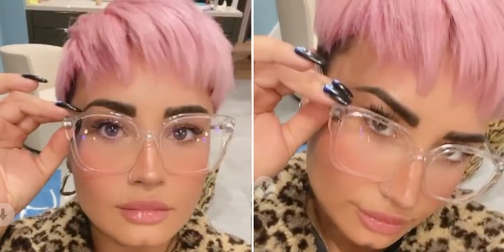 Demi Lovato Is Sporting an Edgy Pink Pixie Cut: Photos ...