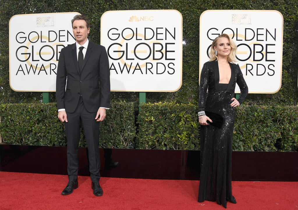 Kristen Bell and Dax Shepard at 2017 Golden Globe Awards